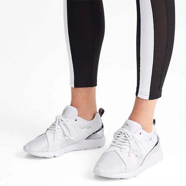 Giày Thể Thao Puma Muse X2 Metallic 37083802 Màu Trắng
