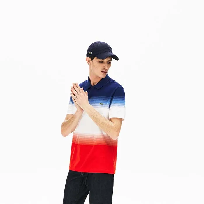 Áo Polo Lacoste Erkek Regular Fit Degrade Renkli Phối Màu Size S - Thời trang - Vua Hàng Hiệu