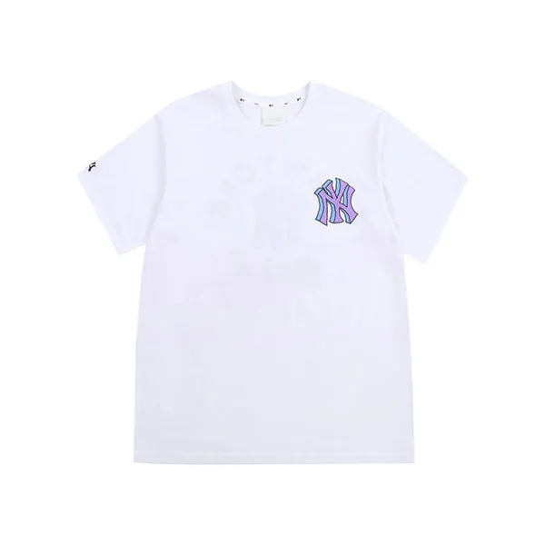 Áo Phông MLB Like Popcorn Overfit Short Sleeve T-shirt New York Yankees Màu Trắng Size S