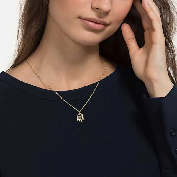 Dây Chuyền Swarovski Looney Tunes Tweety Pendant Multi-colored Gold-tone Plated - Trang sức - Vua Hàng Hiệu