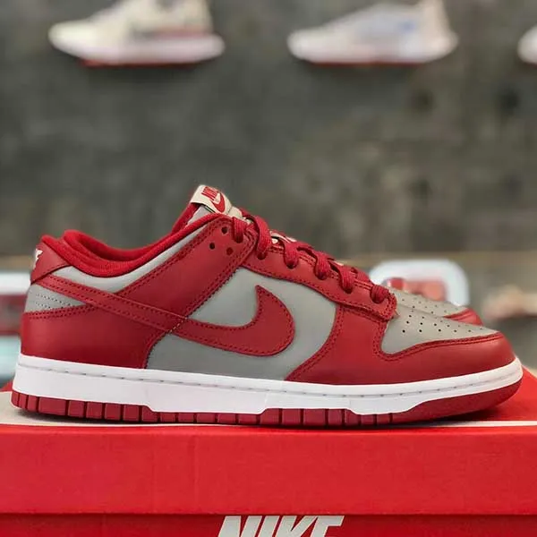 Giày Thể Thao Nike Dunk Low Retro 2021 University Red Grey Màu Đỏ Size 42 - Giày - Vua Hàng Hiệu