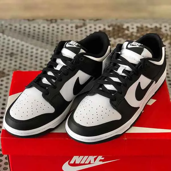 Giày Thể Thao Nike Dunk Low Retro 2021 White Black Màu Đen Size 42.5 - Giày - Vua Hàng Hiệu