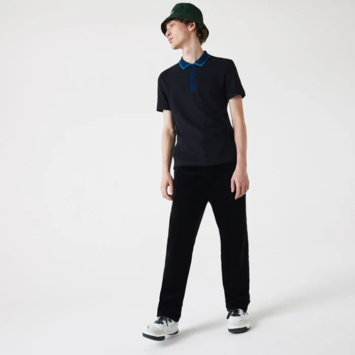 Áo Polo Lacoste Men's Slim Fit Cotton Piqué Màu Xanh Đen Size L - Thời trang - Vua Hàng Hiệu
