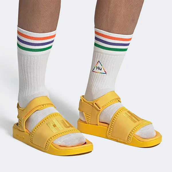 Dép Adidas Sandal Adilette 2 X Pharrell Williams Yellow Màu Vàng - Dép - Vua Hàng Hiệu