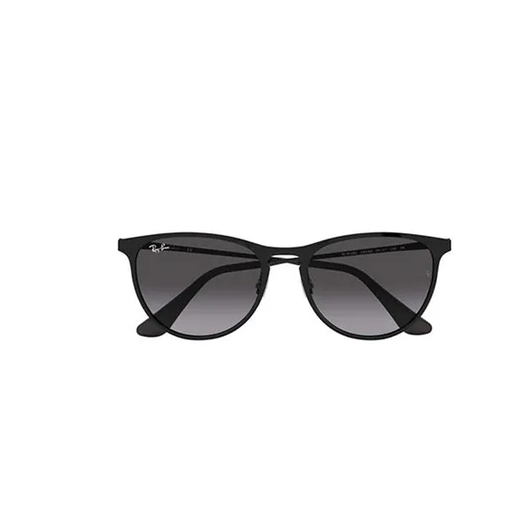Kính Mát Rayban Black Frame & Gray Gradient Lens RJ9538S 220/8G 50 Round Kids Sunglasses - Kính mắt - Vua Hàng Hiệu