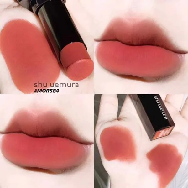 Son Shu Uemura Rouge Unlimited Matte M OR 584 Màu Hồng Cam Đất - Son Môi - Vua Hàng Hiệu