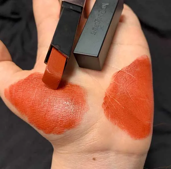 Son Yves Saint Laurent YSL The Slim Glow Matte 213 No Taboo Chili Màu Cam Cháy Thời Thượng - Son Môi - Vua Hàng Hiệu