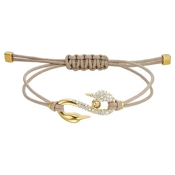 Vòng Đeo Tay Swarovski Power Collection Hook Bracelet Beige Gold-tone Plated - Trang sức - Vua Hàng Hiệu