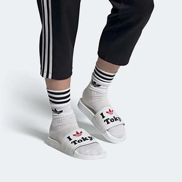 Dép Quai Ngang Adidas Adilette LIDES H67741 Màu Trắng Size 42