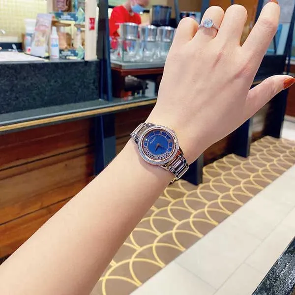 Đồng Hồ Nữ Bulova Swarovski Crystals Rose Gold Tone Watch 98L261 Phối Màu - Đồng hồ - Vua Hàng Hiệu