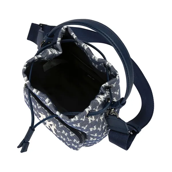 Túi Đeo Chéo MLB Monogram Jacquard Bucket Bag New Yankees 32BG34111-50N Màu Xanh Bò