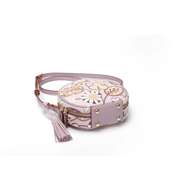 Túi Venuco Trống Tròn Trơn S394 - Tím Camila - P23S394