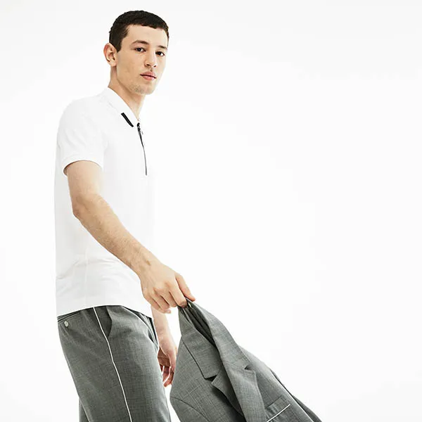 Áo Polo Lacoste Men's Short Sleeve PH4222 00 001 Màu Trắng Size S - Thời trang - Vua Hàng Hiệu