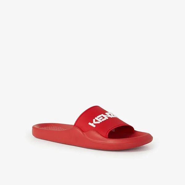 Dép Kenzo Logo Pool Flip Flops Màu Đỏ - Dép - Vua Hàng Hiệu