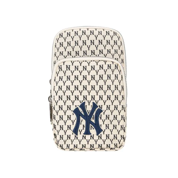 Túi Đeo Chéo MLB Mini Monogram New York Yankees 32BGDK111-50I Màu Trắng Đục