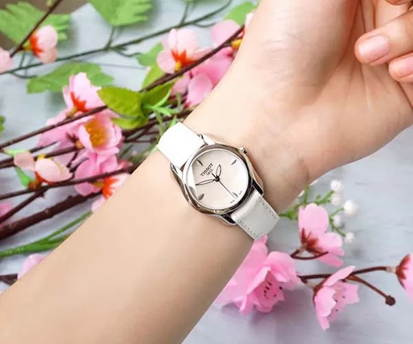 Đồng Hồ Tissot T-Wave Mother Of Pearl Dial Ladies Watch T023.210.16.111.00 - 3