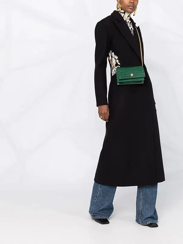 Túi Xách Alexander Mcqueen Crocodile Effect Crossbody Bag Màu Xanh Green - Túi xách - Vua Hàng Hiệu