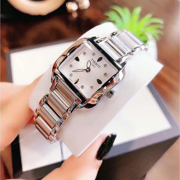 Đồng Hồ Tissot T-Trend T-Wave Mother of Pearl Diamond Ladies Watch T02.1.285.74 - Đồng hồ - Vua Hàng Hiệu