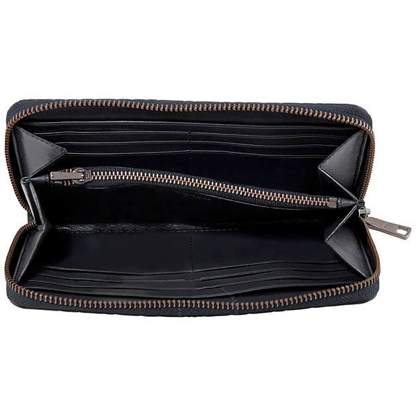 Ví Cầm Tay Coach Midnight Accordion Wallet In Signature Leather Màu Đen - 3