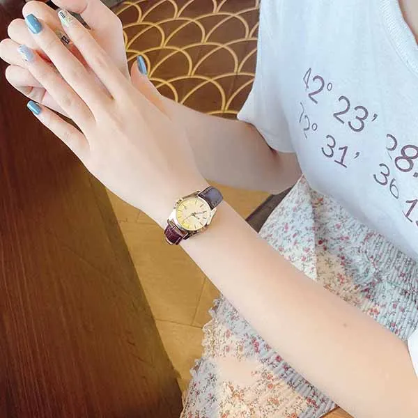 Đồng Hồ Bulova Silver Dial Brown Leather Ladies Watch 97M114 - Đồng hồ - Vua Hàng Hiệu