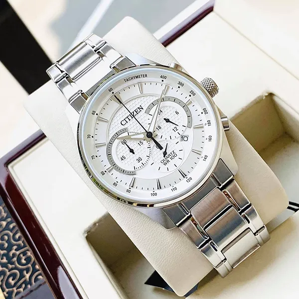 Đồng Hồ Citizen AN8190-51A Chronograph Stainless Steel Quartz Men’s Watch