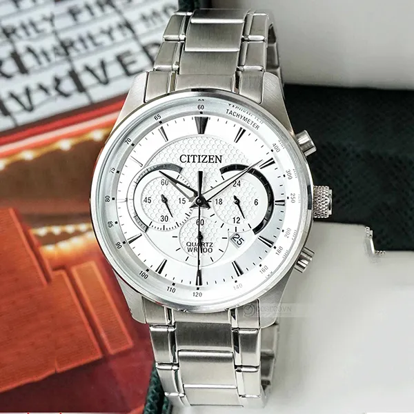 Đồng Hồ Citizen AN8190-51A Chronograph Stainless Steel Quartz Men’s Watch