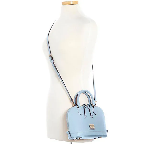 Túi Xách Dooney & Bourke Saffiano Bitsy Bag Màu Xanh Blue