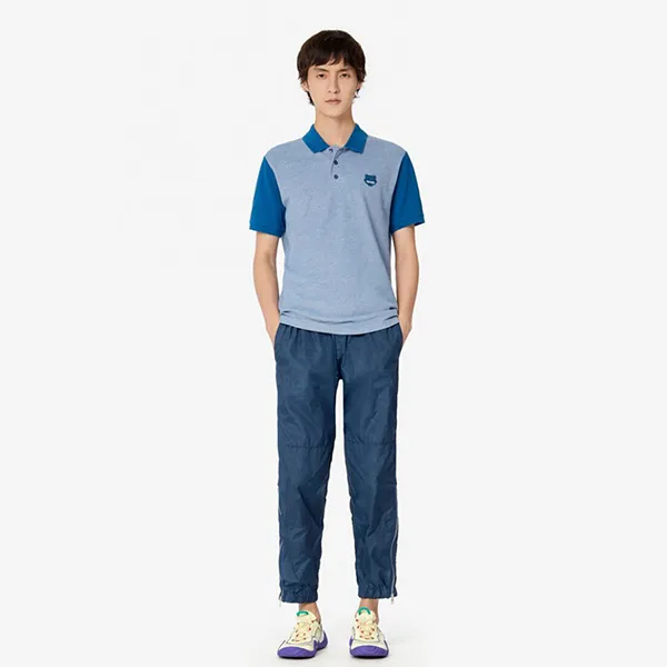 Áo Polo Kenzo Fitted Tiger Polo Shirt Màu Xanh Blue - Thời trang - Vua Hàng Hiệu