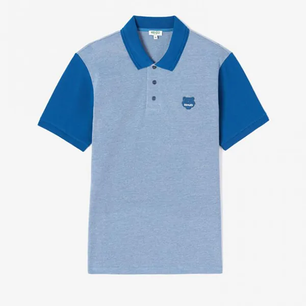 Áo Polo Kenzo Fitted Tiger Polo Shirt Màu Xanh Blue - Thời trang - Vua Hàng Hiệu