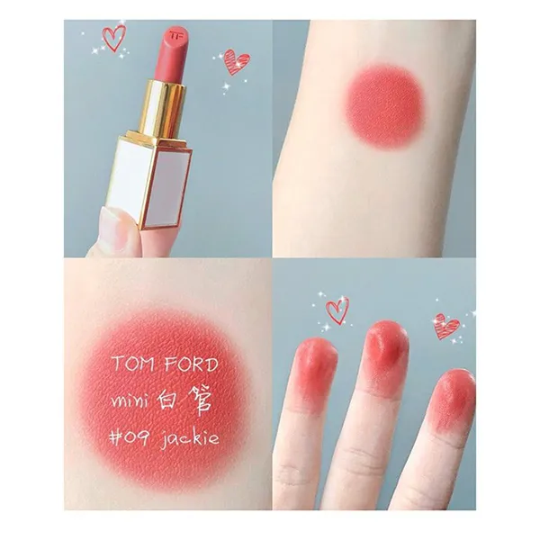 Son Tom Ford Mini 09 Jackie Soft-Shine Màu Hồng Cam Đào - Son Môi - Vua Hàng Hiệu