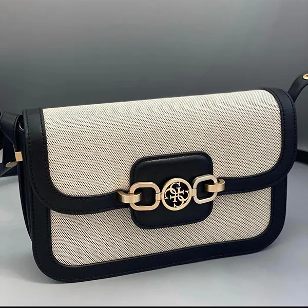 Túi Đeo Vai Guess Hensley Convertible Shoulder Bag Black Multi - Túi xách - Vua Hàng Hiệu