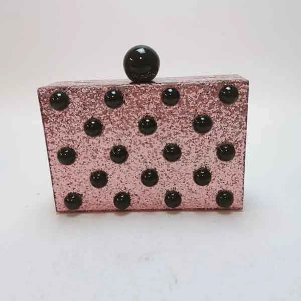 Túi Cầm Tay Karl Lagerfeld Dots Pearl Minaudiere Clutch Bag - Túi xách - Vua Hàng Hiệu