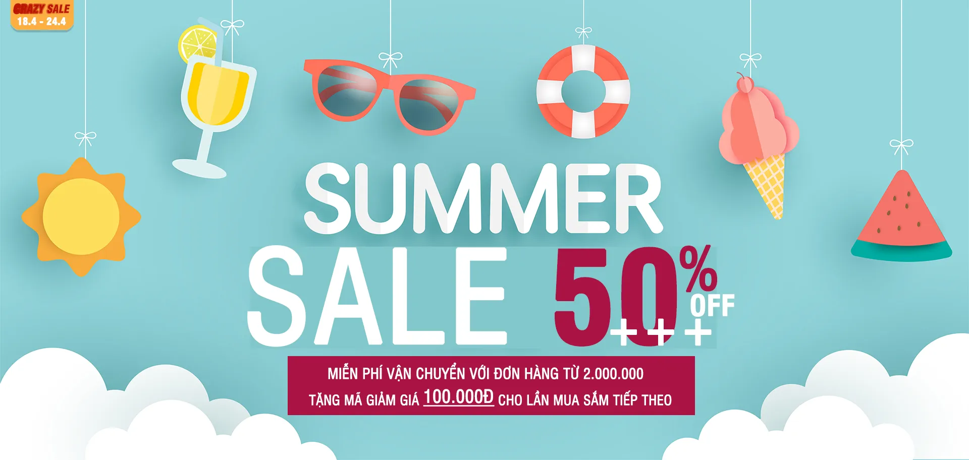 Crazy Sale Tháng 04 - Diện Đồ Hiệu, Du Lịch Sành Điệu | GIẢM GIÁ 4/2021