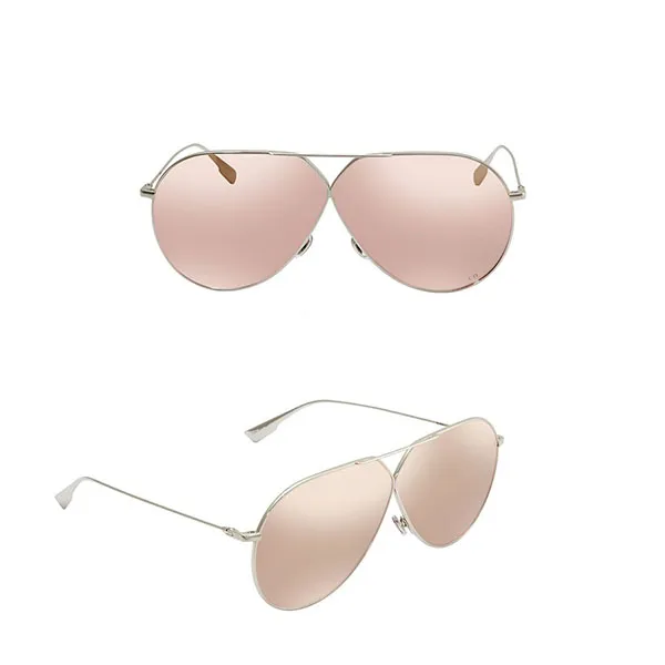 Kính Mát Dior Gold Pilot Ladies Sunglasses DIORSTELLAIRE3 010SQ 65 Màu Nâu Nhạt