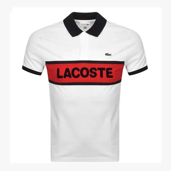 Áo Polo Lacoste Sport Short Sleeved Polo T Shirt White Màu Trắng Size M