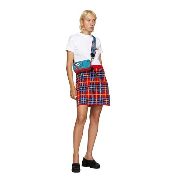 Túi Đeo Chéo Marc Jacobs Blue & Red Peanuts Edition Lucy Snapshot Shoulder Bag