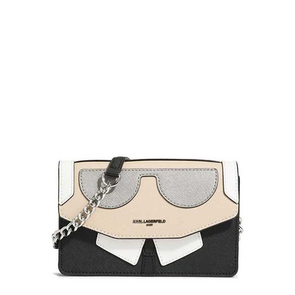 Túi Đeo Chéo Karl Lagerfeld Maybelle Choupette Flap Shoulder Bag Màu Đen Size 24 - 1
