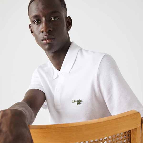 Áo Polo Lacoste Men's Regular Fit Solid Cotton Piqué Polo With Badge Màu Trắng Size S - 3