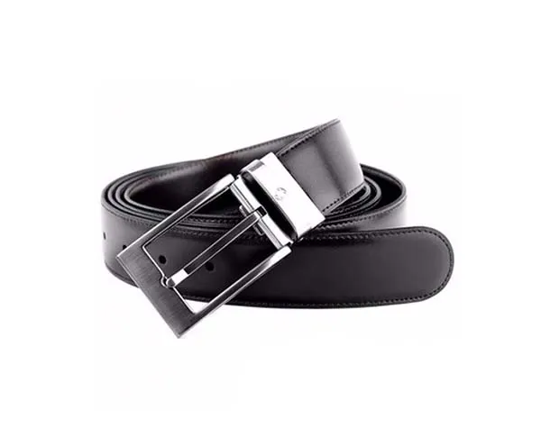 Thắt Lưng Montblanc Black/Brown Reversible Business Cut-To-Size Belt Màu Đen