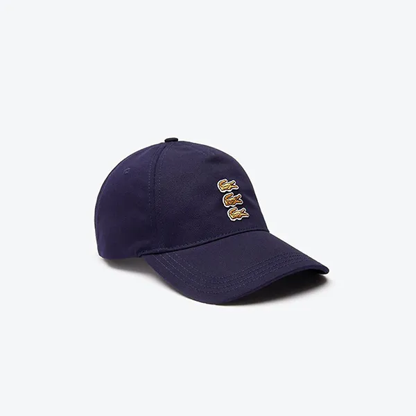 Mũ Lacoste Gold Triple Croc Cap Màu Xanh Navy