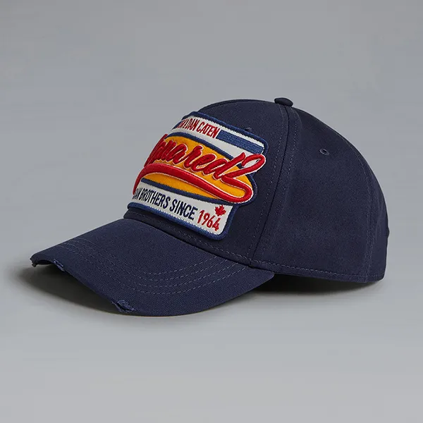 Mũ Dsquared2 Patch Embroidered Baseball Cap Màu Xanh Navy