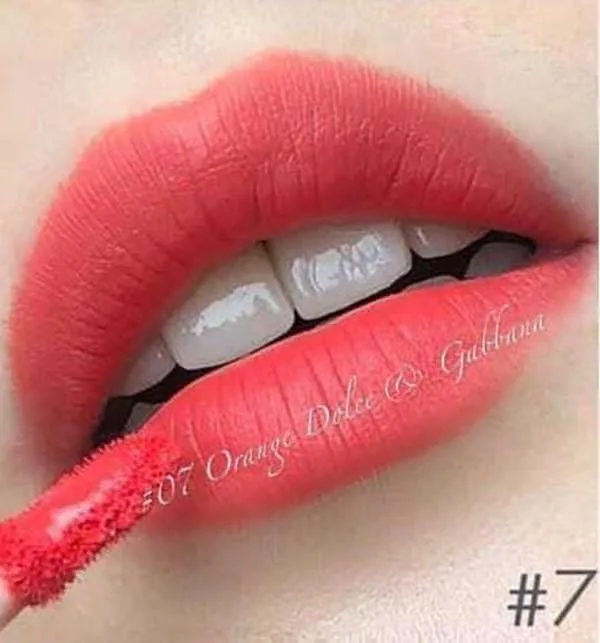 Son Dolce & Gabbana D&G Dolcissimo Matte Liquid Lip Colour 07 Orange Màu Cam Đào - Son Môi - Vua Hàng Hiệu