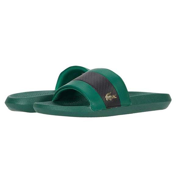 Dép Quai Ngang Lacoste Men's Slip On Croco Slide 0120 1 Sandals Flip Flops Slippers Shoes Màu Xanh Lá Size 40.5 - 3