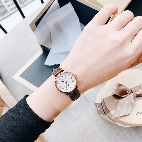 Đồng Hồ Nữ Frederique Constant FC-235M1S4 Màu Nâu Trắng