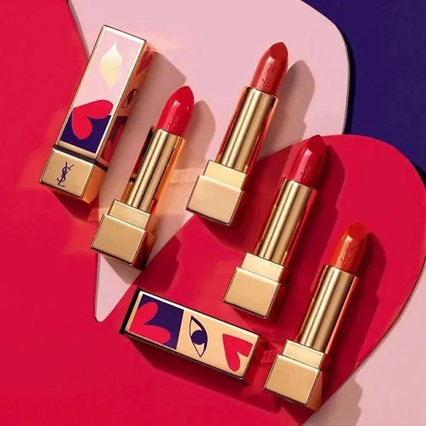 Son Yves Saint Laurent YSL I Love You So Pop 120 Take My Red Away Limited Edition Màu Đỏ Cherry - Son Môi - Vua Hàng Hiệu