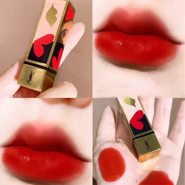 Son Yves Saint Laurent YSL I Love You So Pop 120 Take My Red Away Limited Edition Màu Đỏ Cherry - Son Môi - Vua Hàng Hiệu