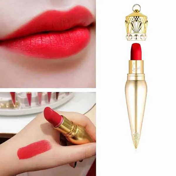 Son Christian Louboutin Altressa 502M Màu Đỏ Cam – Velvet Matte