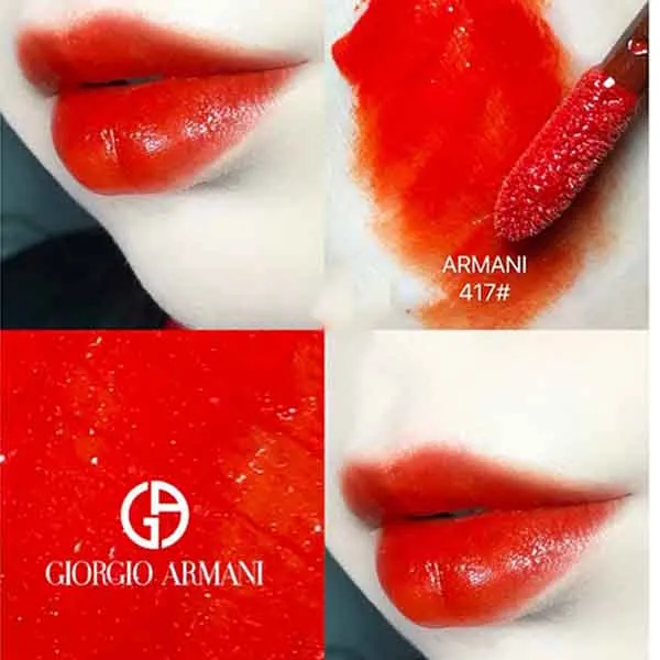 Son Kem Giorgio Armani Lip Maestro 417 Blaze Màu Cam Cháy - Son Môi - Vua Hàng Hiệu