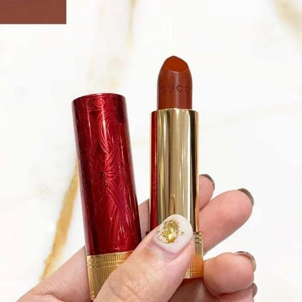 Son Gucci 505 Janet Rust Limited Edition Vỏ Đỏ – Màu Đỏ Gạch C_NKT - Son Môi - Vua Hàng Hiệu