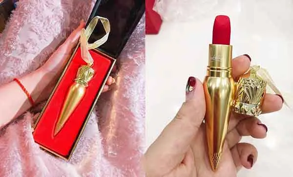 Son Christian Louboutin Altressa 502M Màu Đỏ Cam – Velvet Matte
